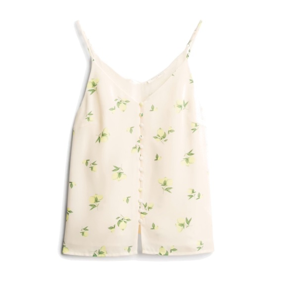 Sophie Rue Iesha Lemon Print Button Front Cami - Picture 1 of 3
